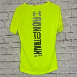 Under Armour Bright Yellow Run Graphic Tee